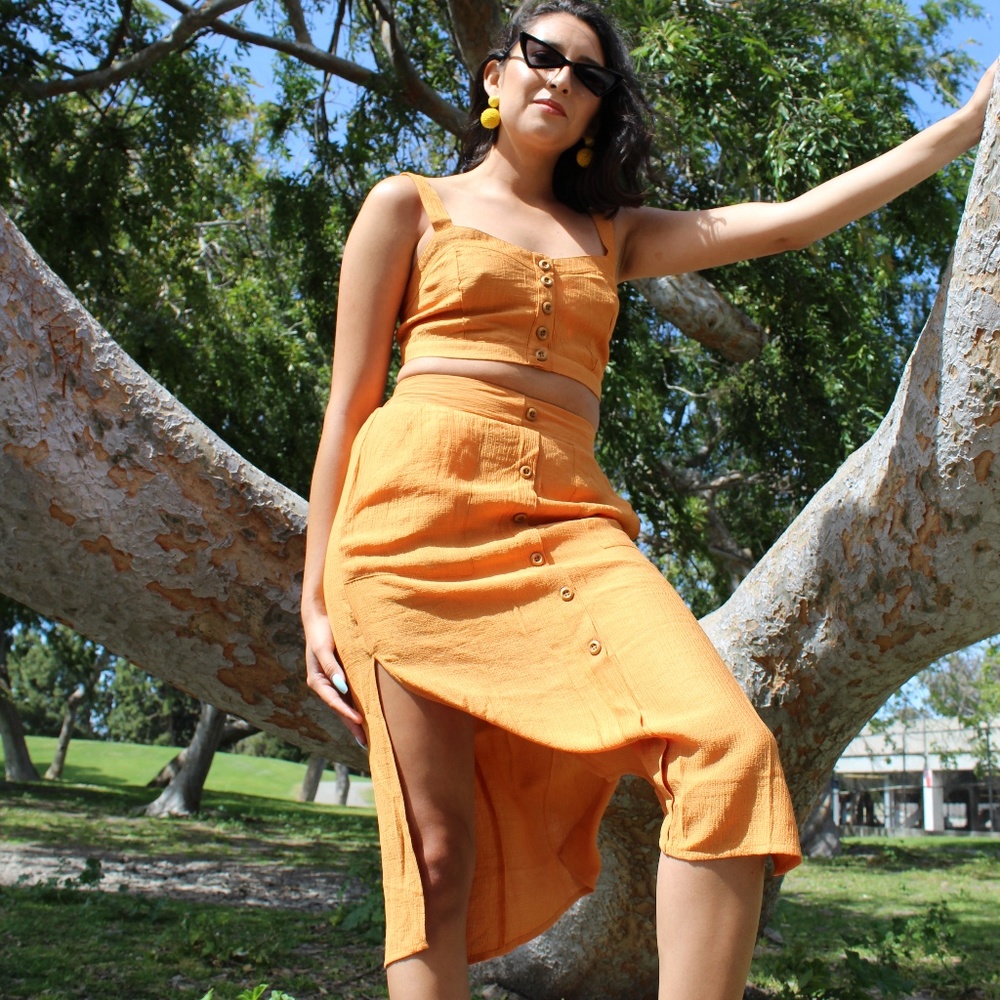 🚨LAST CHANCE// Rust Orange 2 piece Set - Picture 2 of 8